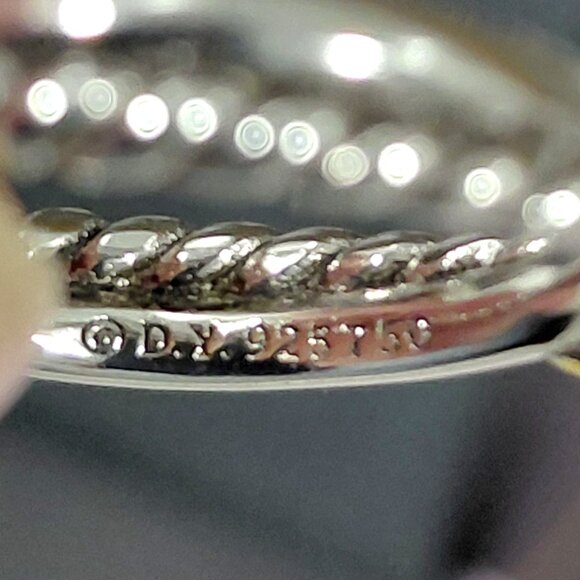 David Yurman petite X ring size 7 - Picture 4 of 4